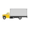 Athearn 10059 HO Scale Ford F-850 Box Truck - Yellow -Athearn Train Shop athearn 10059 ho scale ford f 850 box truck yellow