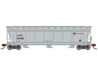 Athearn 12947 N Scale ACF 4600 3 Bay Covered Hopper Union Pacific CNW 180018 3 Athearn 12947 N Scale ACF 4600 3 Bay Covered Hopper Union Pacific CNW 180018