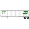 Athearn 13834N Scale 45' Fruehauf Z-Van Trailer Burlington Northern BNZ 250207 -Athearn Train Shop athearn 13834 n scale 45 fruehauf z van trailer burlington northern bnz 250207