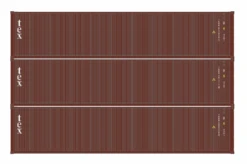 Athearn 16384 HO Scale 40' Low Cube Container Textainer TGHU 3 Pack #2