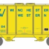 Athearn 17254 N Scale PS-2 2600 Covered Hopper Winchester & Western WW 4004 -Athearn Train Shop athearn 17254 n scale ps 2 2600 covered hopper winchester western ww 4004