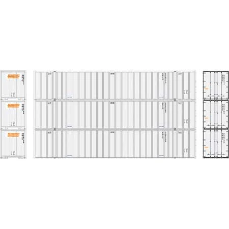 Athearn 17312 N Scale 53' Stoughton Intermodal Container Schneider National SNLU 3 Pack #1 4 Athearn 17312 N Scale 53' Stoughton Intermodal Container Schneider National SNLU 3 Pack #1 - Image 2