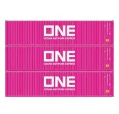 Athearn 17435 N Scale 40' High Cube Container ONE 3 Pack #2