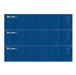 Athearn 17445 N Scale 40' High Cube Container NYK 3 Pack #2