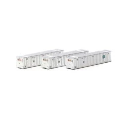 Athearn 17659 N Scale 53' Stoughton Intermodal Container 3-Pack HUB/BNSF