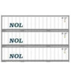 Athearn 17704 N Scale 40' Smooth Side Container NOL 3 Pack -Athearn Train Shop athearn 17704 n scale 40 smooth side container nol 3 pack