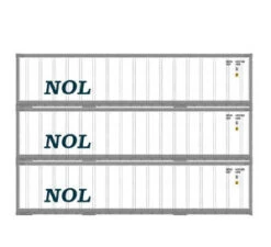 Athearn 17704 N Scale 40' Smooth Side Container NOL 3 Pack