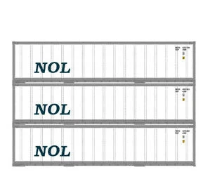 Athearn 17704 N Scale 40' Smooth Side Container NOL 3 Pack 3 Athearn 17704 N Scale 40' Smooth Side Container NOL 3 Pack