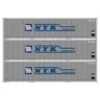 Athearn 17705 N Scale 40' Smooth Side Container NYK 3 Pack -Athearn Train Shop athearn 17705 n scale 40 smooth side container nyk 3 pack