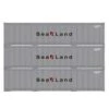 Athearn 17712 N Scale 40' Smooth Side Container Sealand 3 Pack -Athearn Train Shop athearn 17712 n scale 40 smooth side container sealand 3 pack