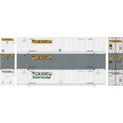 Athearn 17755 N Scale 53' CIMC Intermodal Container JB Hunt #2 3-Pack