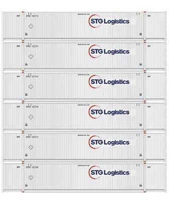 Athearn 18040 N Scale 53' CIMC Intermodal Container STG Logistics XPOU 6 Pack #1 3 Athearn 18040 N Scale 53' CIMC Intermodal Container STG Logistics XPOU 6 Pack #1