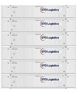 Athearn 18040 N Scale 53' CIMC Intermodal Container STG Logistics XPOU 6 Pack #1