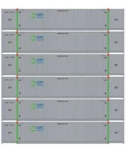 Athearn 18048 N Scale 53' CIMC Intermodal Container COFC Logitsics CFQU 6 Pack #1