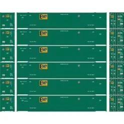 Athearn 18050 N Scale 53' CIMC Intermodal Container EMP EMHU 6 Pack #1 -Athearn Train Shop athearn 18050 n scale 53 cimc intermodal container emp 6 pack 12