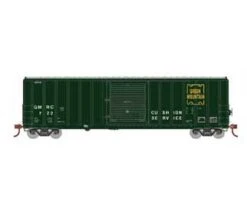 Athearn 18698 HO Scale 50' FMC 5347 Boxcar Green Mountain GMRC 722