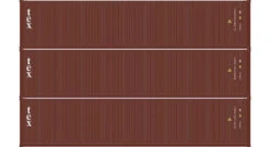 Athearn 20101 N Scale 40' Low Cube Container Textainer TGHU 3 Pack #2