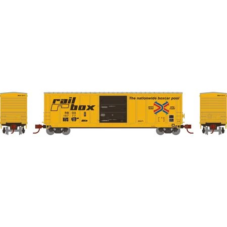 Athearn 2342 N Scale 50' PS 5277 Boxcar Railbox RBOX 15777 4 Athearn 2342 N Scale 50' PS 5277 Boxcar Railbox RBOX 15777 - Image 2