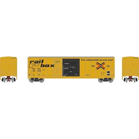 Athearn 24582 N Scale 50' FMC Combo Door Boxcar "Early" Railbox ABOX 50034 4 Athearn 24582 N Scale 50' FMC Combo Door Boxcar "Early" Railbox ABOX 50034 - Image 2