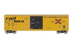 Athearn 24583 N Scale 50' FMC Combo Door Boxcar "Early" Railbox ABOX 50220