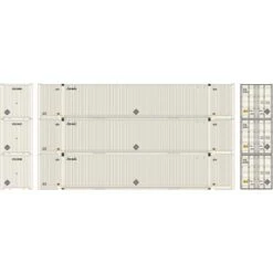 Athearn 26672 HO Scale 53' Jindo Intermodal Container UPS 3-Pack