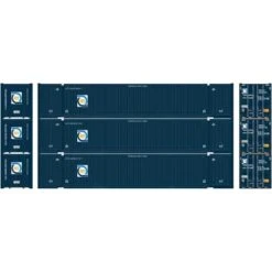 Athearn 26675 HO Scale 53' Jindo Intermodal Container Florida East Coast FEC XFEU 3-Pack