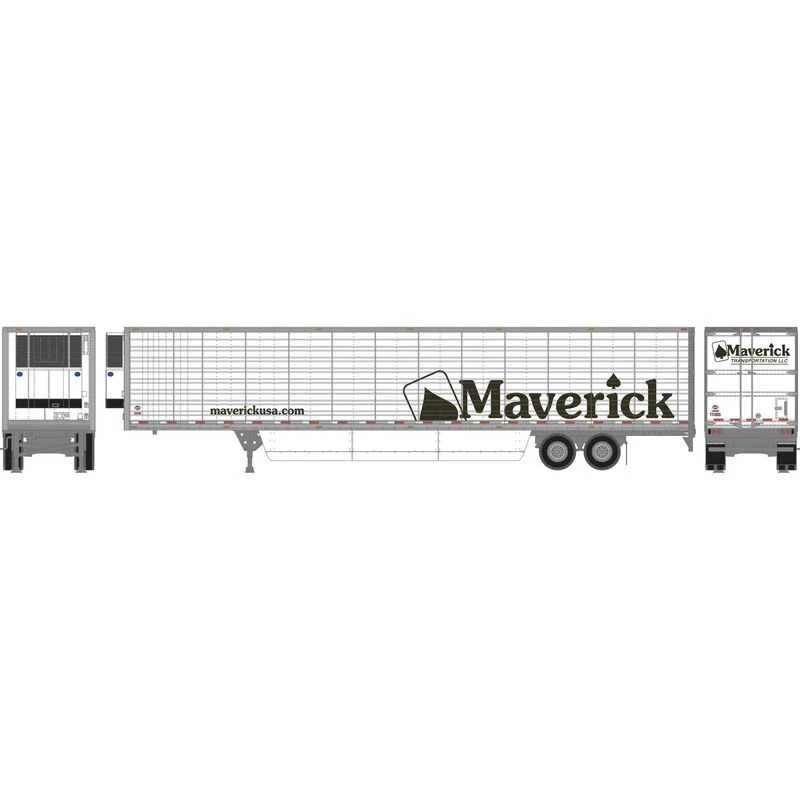 Athearn 26754 HO Scale 53' Utility Reefer Trailer Maverick T11035 4 Athearn 26754 HO Scale 53' Utility Reefer Trailer Maverick T11035 - Image 2