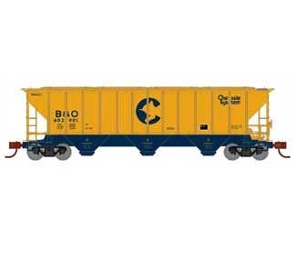 Athearn 27404 N Scale PS 4427 Covered Hopper Chessie System B&O 602901 3 Athearn 27404 N Scale PS 4427 Covered Hopper Chessie System B&O 602901