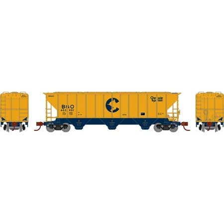 Athearn 27404 N Scale PS 4427 Covered Hopper Chessie System B&O 602901 4 Athearn 27404 N Scale PS 4427 Covered Hopper Chessie System B&O 602901 - Image 2