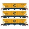 Athearn 27406 N Scale PS 4427 Covered Hopper Chessie System B&O 3 Pack -Athearn Train Shop athearn 27406 n scale ps 4427 covered hopper chessie system b o 3 pack