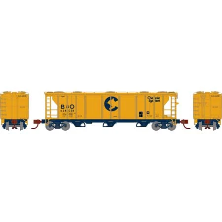 Athearn 28348 N Scale PS-2 2893 Covered Hopper Chessie System C&O 628038 4 Athearn 28348 N Scale PS-2 2893 Covered Hopper Chessie System C&O 628038 - Image 2