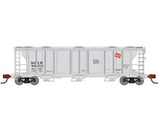 Athearn 28356 N Scale PS-2 2893 Covered Hopper Milwaukee Road MILW 98022 3 Athearn 28356 N Scale PS-2 2893 Covered Hopper Milwaukee Road MILW 98022