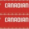 Athearn 28532 HO Scale 60' Intermodal (Don Fang) Container Canadian Tire CDAU 2 Pack #2 -Athearn Train Shop athearn 28532 ho scale 60 intermodal don fang container canadian tire cdau 2 pack 2