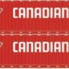 Athearn 28537 HO Scale 60' Intermodal (Singamas) Container Canadian Tire CDAU 2 Pack #3 -Athearn Train Shop athearn 28537 ho scale 60 intermodal singamas container canadian tire cdau 2 pack 3