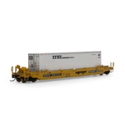 Athearn 3291 N Scale Husky Stack Well Car DTTX With ITEL 48' Container
