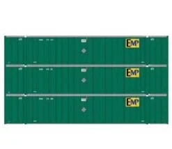 Athearn 40126 HO Scale 53' Stoughton Intermodal Container EMP WMHU 3 Pack #1