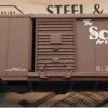 Athearn 5015 HO Scale 40' AAR Boxcar (Blue Box Kit) "Scout" ATSF - NOS -Athearn Train Shop athearn 5015 ho scale 40 aar boxcar blue box kit scout atsf nos