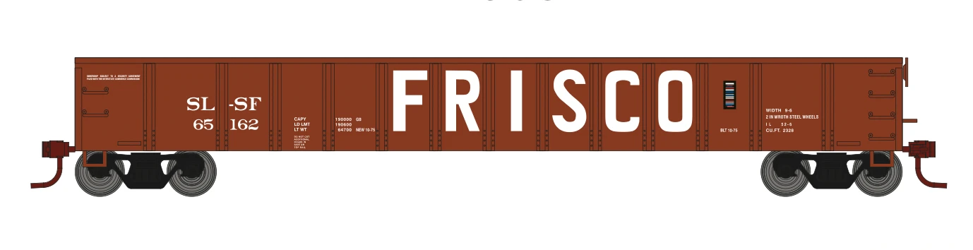 Athearn 6628 N Scale 52' Mill Gondola Frisco SLSF 65169 3 Athearn 6628 N Scale 52' Mill Gondola Frisco SLSF 65169