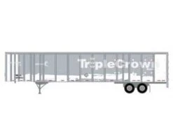 Athearn 72822 HO Scale 53' Wabash Duraplate Trailer TripleCrown MECZ 461662
