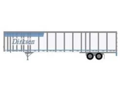 Athearn 72830 HO Scale 53' Wabash Duraplate Trailer Dirksen 57040