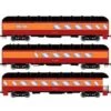 Athearn 73040 HO Scale Arch Roof Passenger 3 Car Set Southern Pacific "Daylight" -Athearn Train Shop athearn 73040 ho scale arch roof passenger 3 car set southern pacific daylight