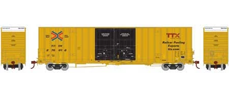 Athearn 75091 HO Scale 60' Gunderson Double Door Hi-Cube Boxcar TTX (New Logo) TBOX 666851 6 Athearn 75091 HO Scale 60' Gunderson Double Door Hi-Cube Boxcar TTX (New Logo) TBOX 666851 - Image 4