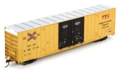 Athearn 75092 HO Scale 60' Gunderson Double Door Hi-Cube Boxcar TTX (New Logo) TBOX 670016
