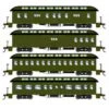 Athearn 84857 HO Scale Overland Passenger Car 4 Pack Great Northern GN -Athearn Train Shop athearn 84857 ho scale overland passenger car 4 pack great northern gn