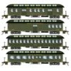 Athearn 84859 HO Scale Overland Passenger Car 4 Pack Southern Railway -Athearn Train Shop athearn 84859 ho scale overland passenger car 4 pack southern railway