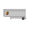 Athearn 90211 HO Scale 28' Drop Sill Parcel Trailer UPS Shield 343829 -Athearn Train Shop athearn 90211 ho scale 28 drop sill parcel trailer ups shield 343829