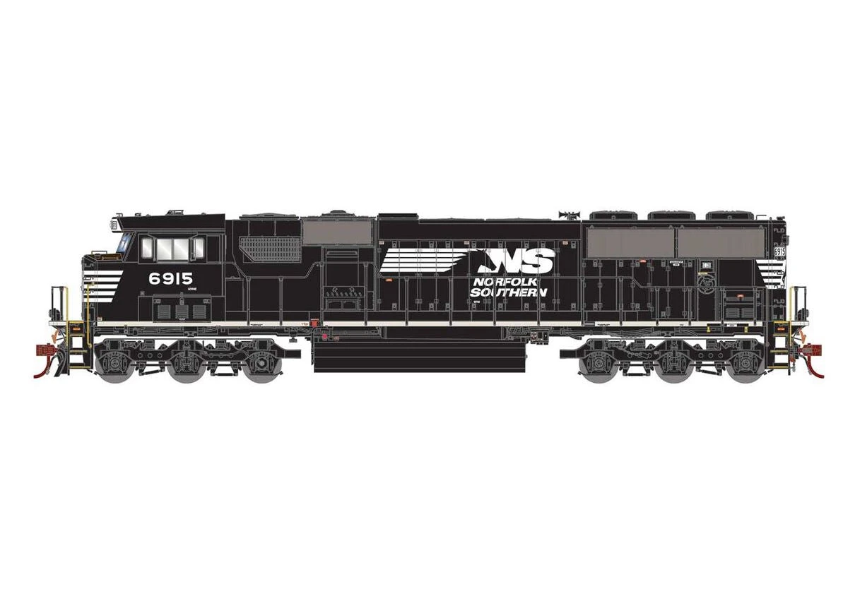 Athearn G65192 HO Scale SD60E Norfolk Southern NS 6915 DC 3 Athearn G65192 HO Scale SD60E Norfolk Southern NS 6915 DC
