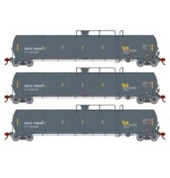 Athearn Genesis G25584 HO Scale 33,900 Gallon LPG Tank Car GATX 3 Pack #2
