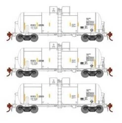 Athearn Genesis G25641 HO Scale 13,600 Gallon Acid Tank Car Kennecott Copper KCCX 3 Pack