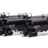 Athearn Genesis G40164 HO Scale GATC 20,000 Gal Tank Car Black GATX 3 Pack -Athearn Train Shop athearn genesis g40164 ho scale gatc 20 000 gal tank car black gatx 3 pack